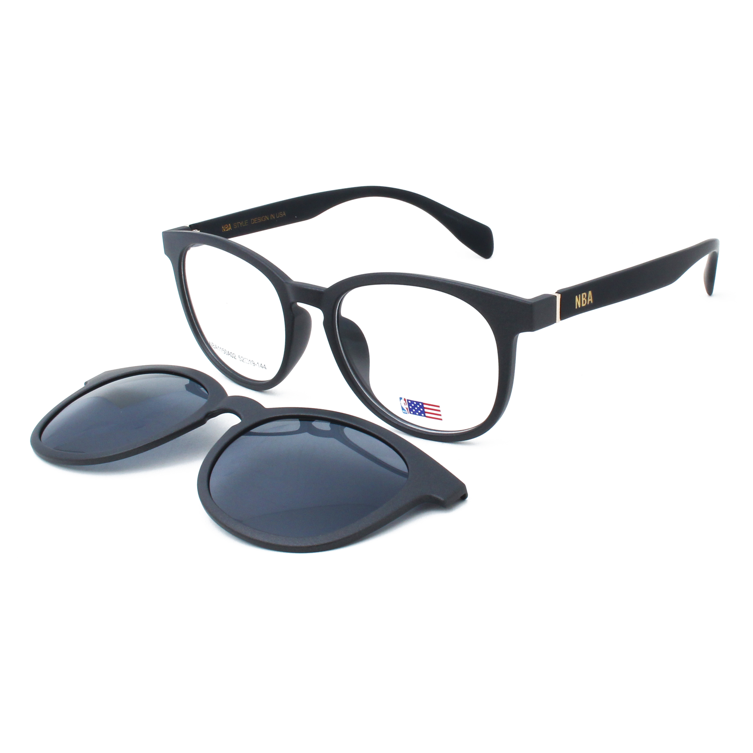 Gọng kính unisex độ & mát clip-on NBA NBA1150 thời trang