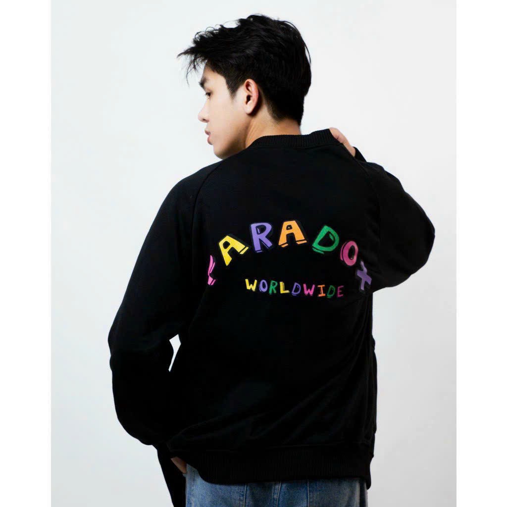 Áo khoác Cardigan Paradox SIGNATURE LOGO CARDIGAN dày dặn ấm áp Nam Nữ Đơn Giản form rộng thu đông hoạ tiết hàn quôc, áo khoác ngoài nhẹ dễ phối đồ