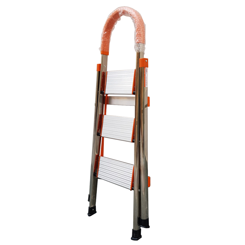 Thang ghế 3 bậc thân inox bậc nhôm