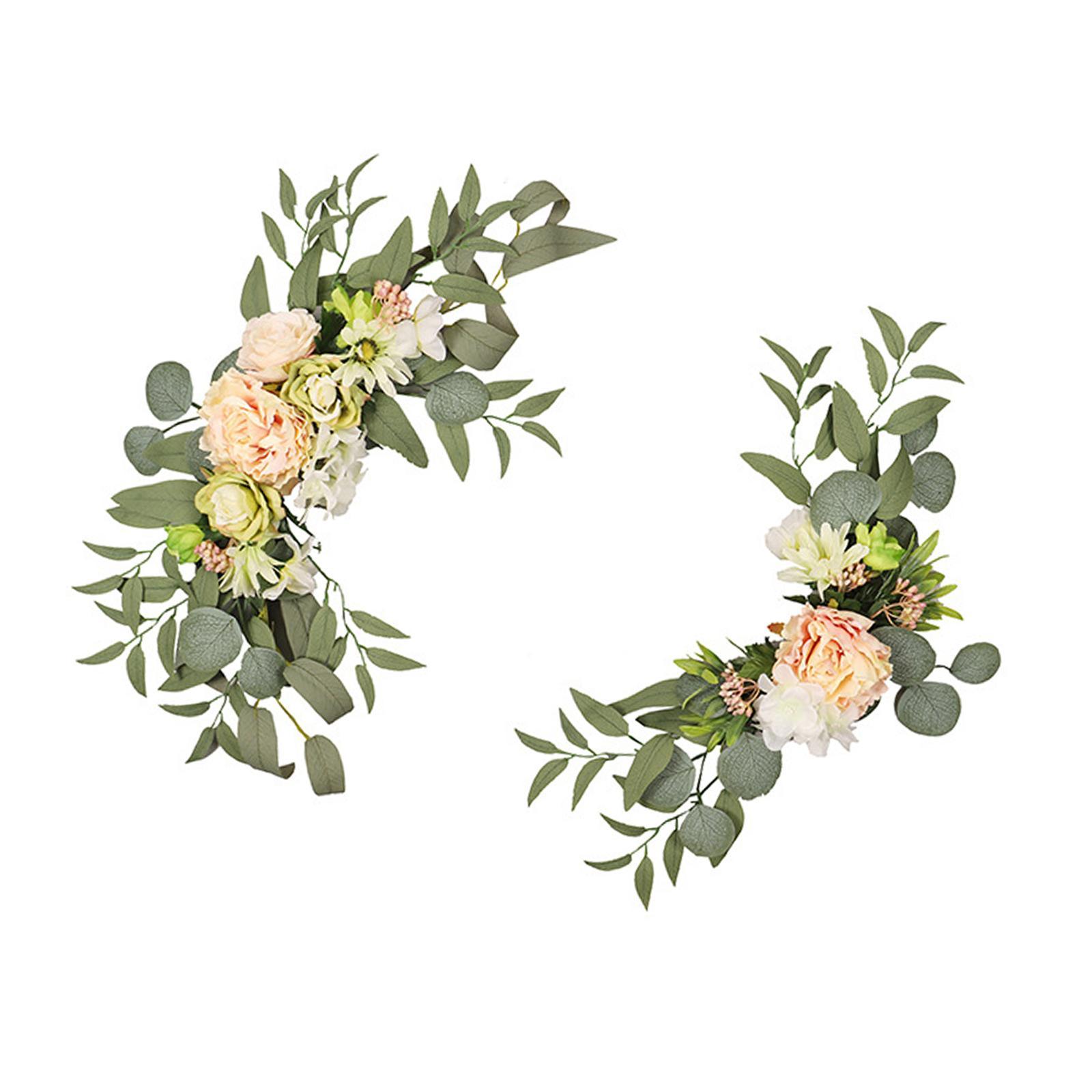 2Pcs Wedding Arch Decorations Flowers Backdrop for Wedding Ceremony