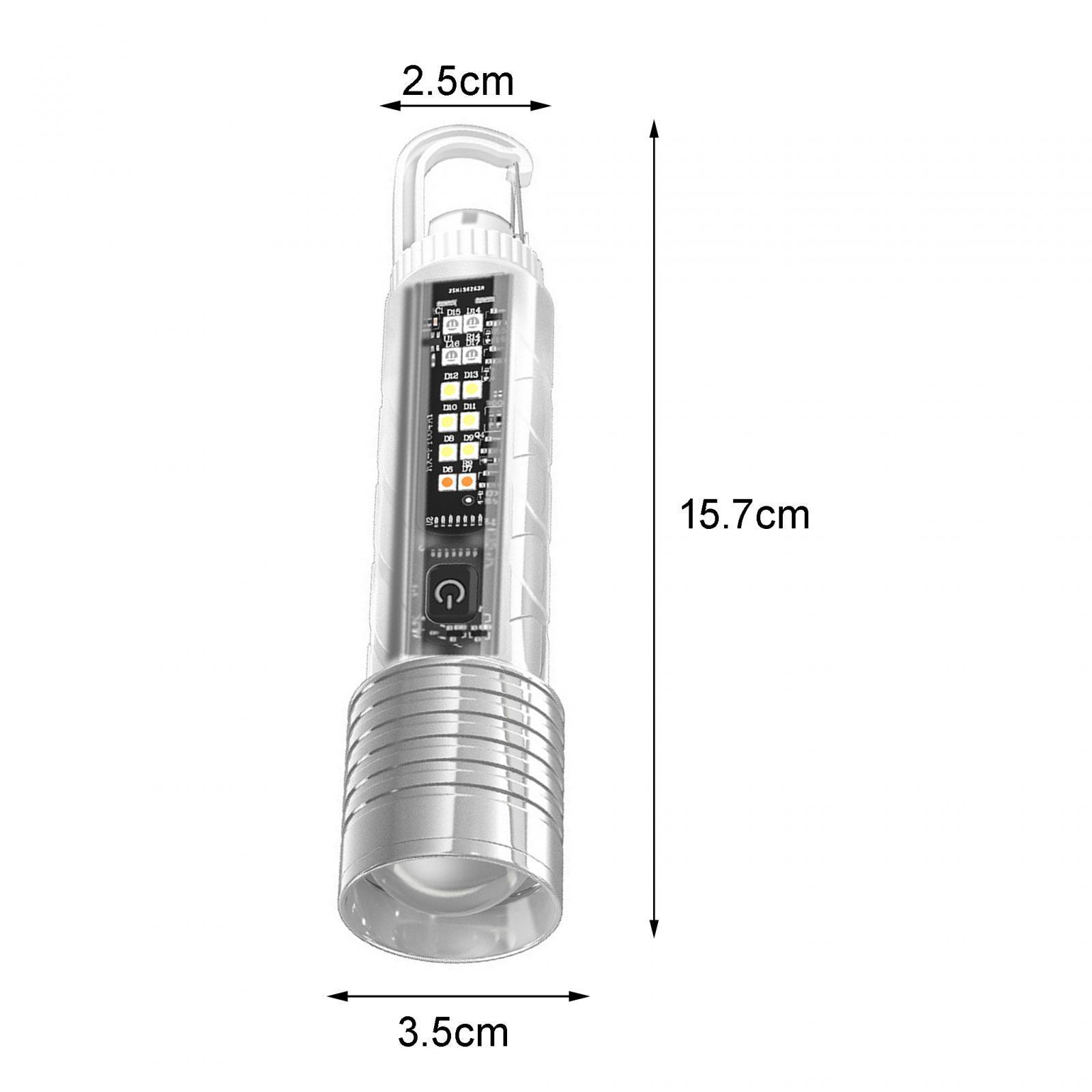 LED Flashlight Adjustable Portable Torch for Running Climbing Auto Repairing