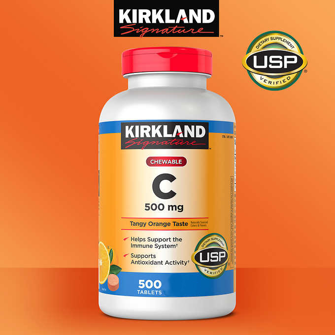 Vitamin C Kirkland Signature Mỹ Tăng cường sức đề kháng, Sáng da, làm chậm quá trình lão hóa, nhanh lành vết thương - OZ Slim Store