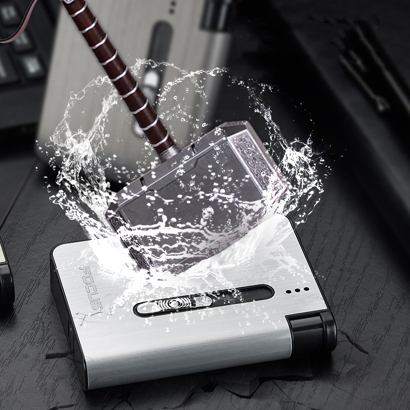 Hộp Đựng Thuốc 10 Điếu Focus YH026A Có Thể Lắp Bật Lửa