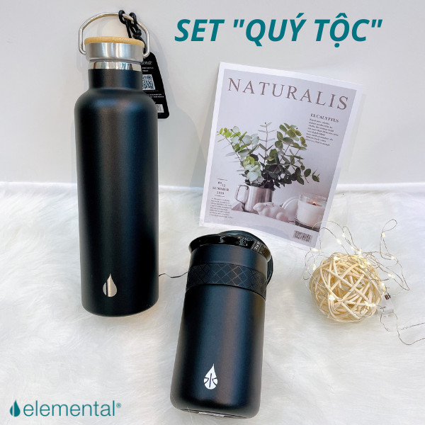 Bình giữ nhiệt Elemental cao cấp, set quà Qúy Tộc, quà tặng ý nghĩa dành tặng các Sếp