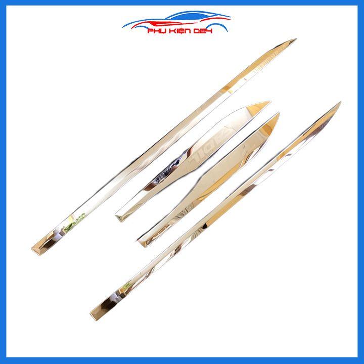 Bộ ốp nẹp sườn Fadil 2019-2020-2021-2022 mạ crom trang trí làm đẹp xe
