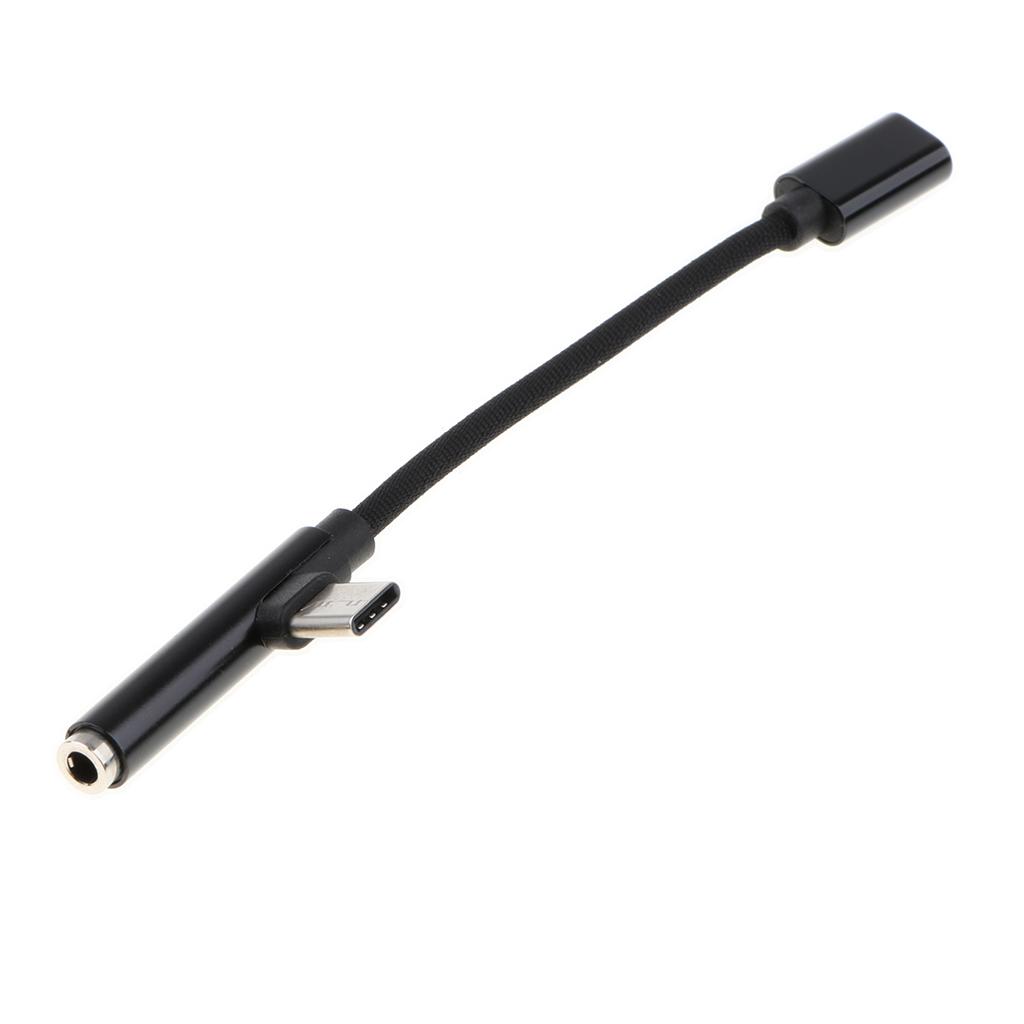 2 In 1 USB-C To Charger & 3.5mm AUX For Android Splitter Audio Cable