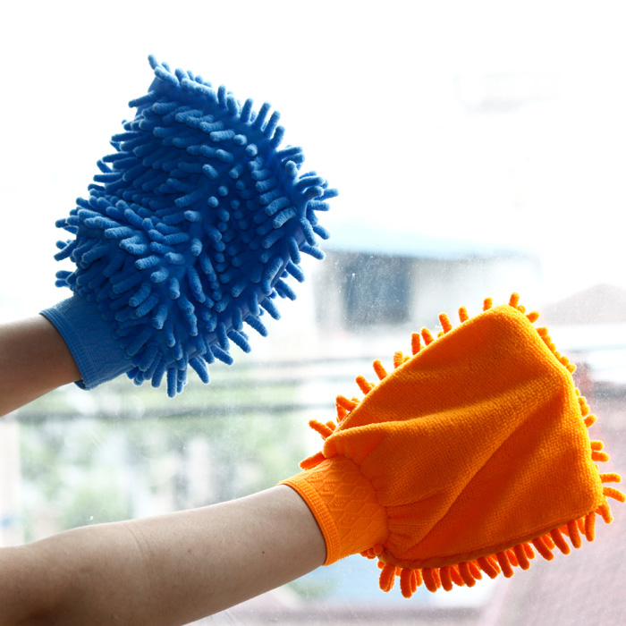 Bộ 2 chiếc găng tay lau rửa xe chuyên dụng đa năng thấm hút tốt