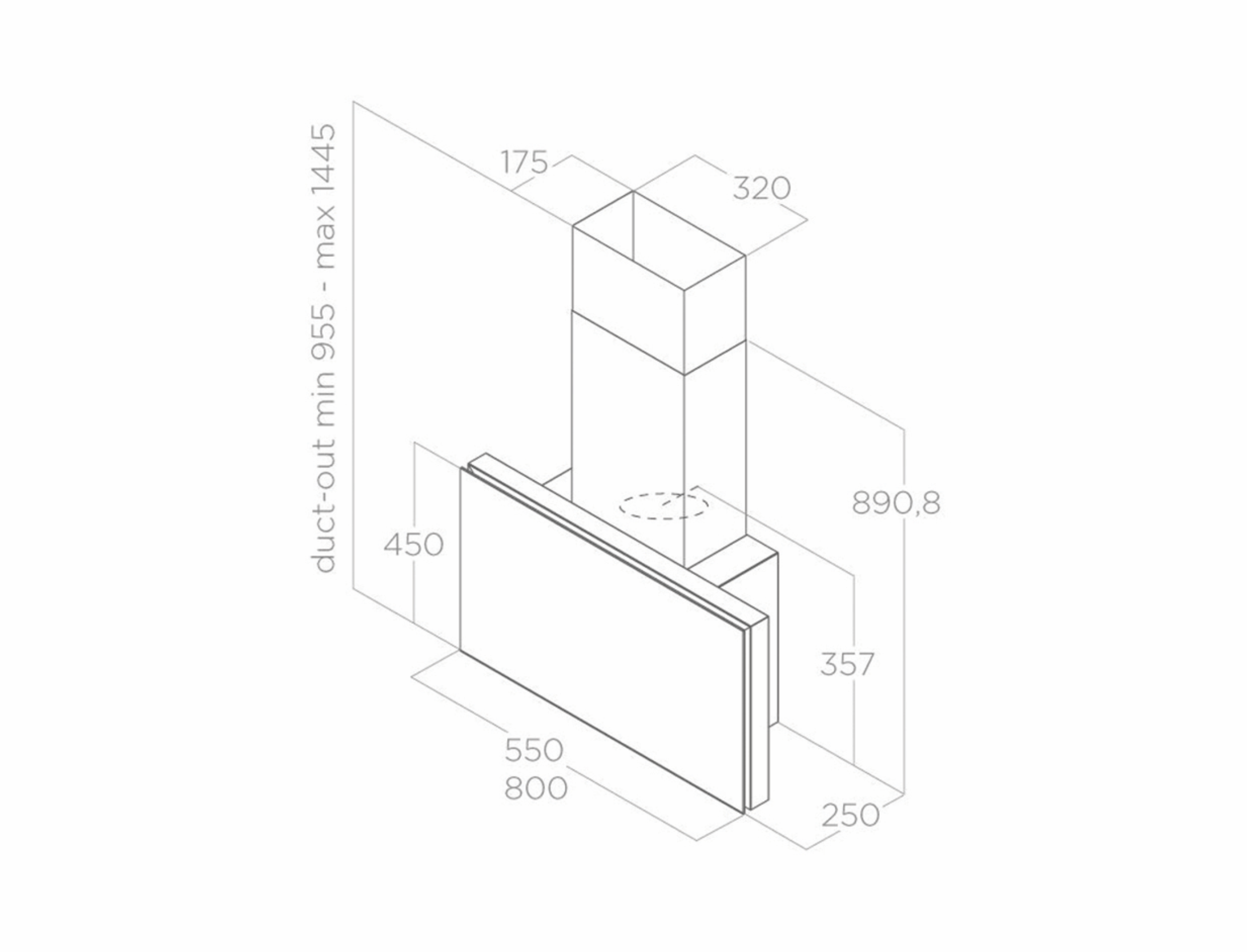 Máy Hút Mùi Áp Tưởng PLAT - ELICA Ý - Hàng Chính Hãng