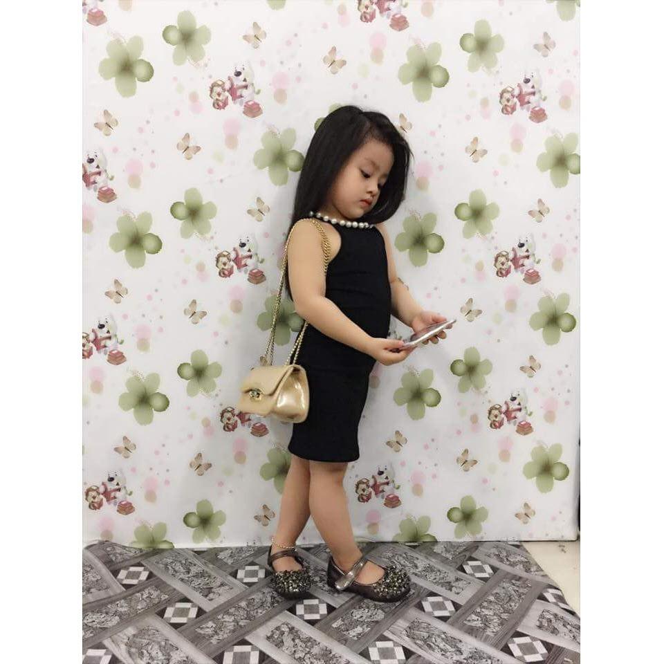 Váy đầm body sành điệu dành cho bé gái, chất cotton mềm mại, thoải mái - Quần áo trẻ em