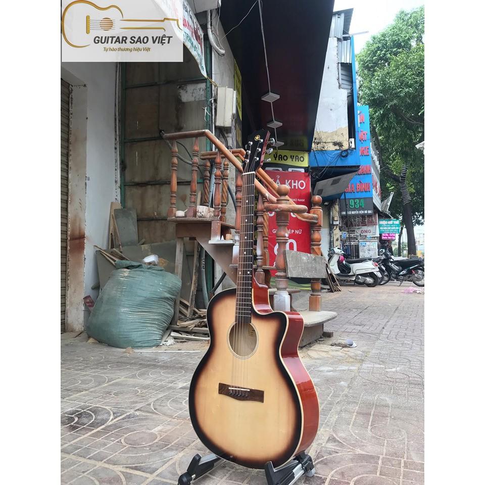 Đàn Guitar Acoustic mặt gỗ thông có ty chỉnh cần SC-01R