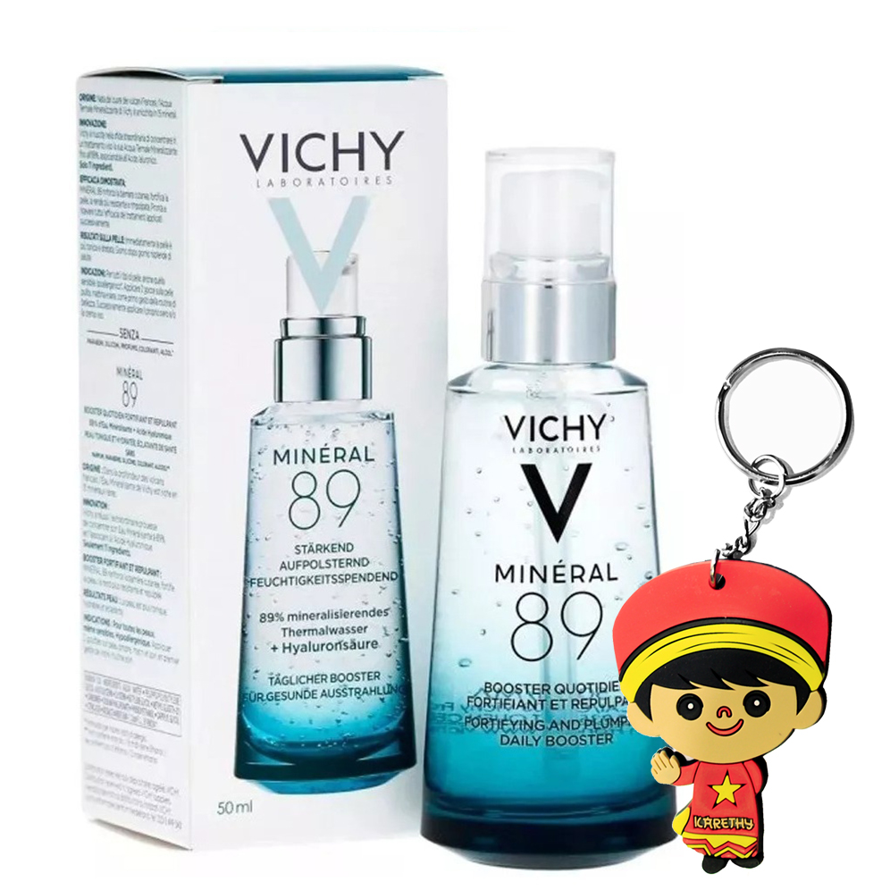 Vichy Mineral 89 Dưỡng chất khoáng cô đặc (50mL, tặng quà móc khoá)