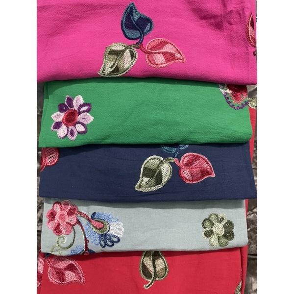 Áo linen thêu hai mặt