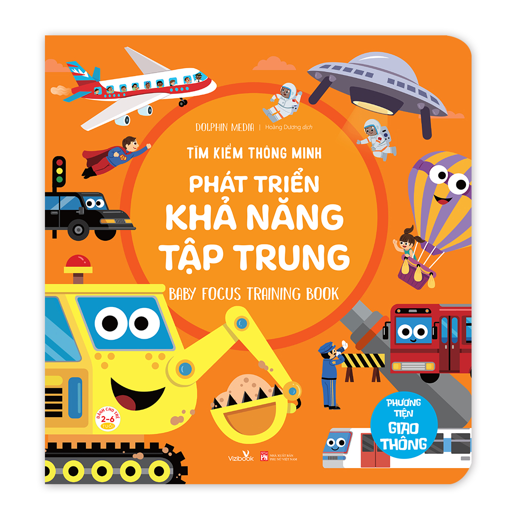Sách cho bé - Phương Tiện Giao Thông - Tìm Kiếm Thông Minh Phát Triển Khả Năng Tập Trung - Dành cho trẻ từ 2-6 tuổi