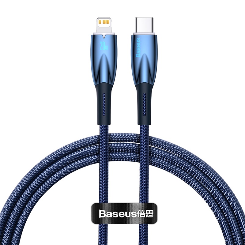 Cáp Sạc Baseus Glimmer Series Fast Charging Data Cable Type-C to iP 20W (Hàng chính hãng)