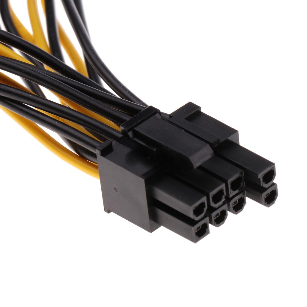 PCI-E 8-Pin Female To Dual 8-Pin Male Video Card Power Cable