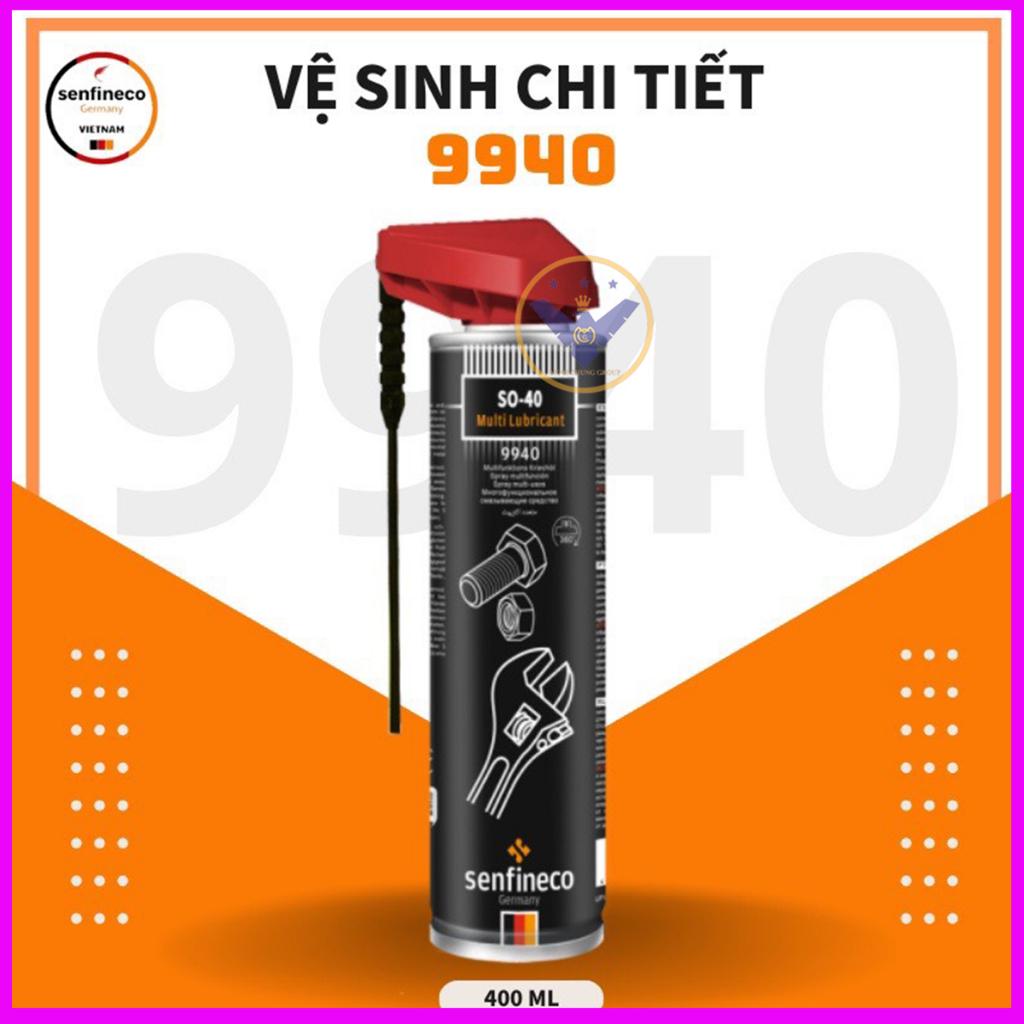 Bôi Trơn, Làm Sạch và Bảo Vệ Bề Mặt Chi Tiết Senfineco 9940 – 400ML chống độ ẩm, phá rỉ sét , chống ăn mòn