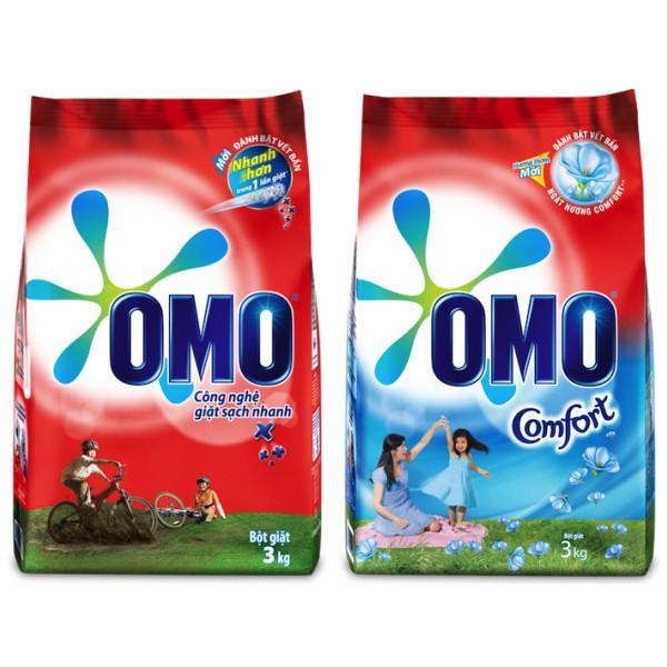 Bột giặt OMO TrắngSạch Tinh Tươm, Hương Thơm Tươi Mới 400g, 800g