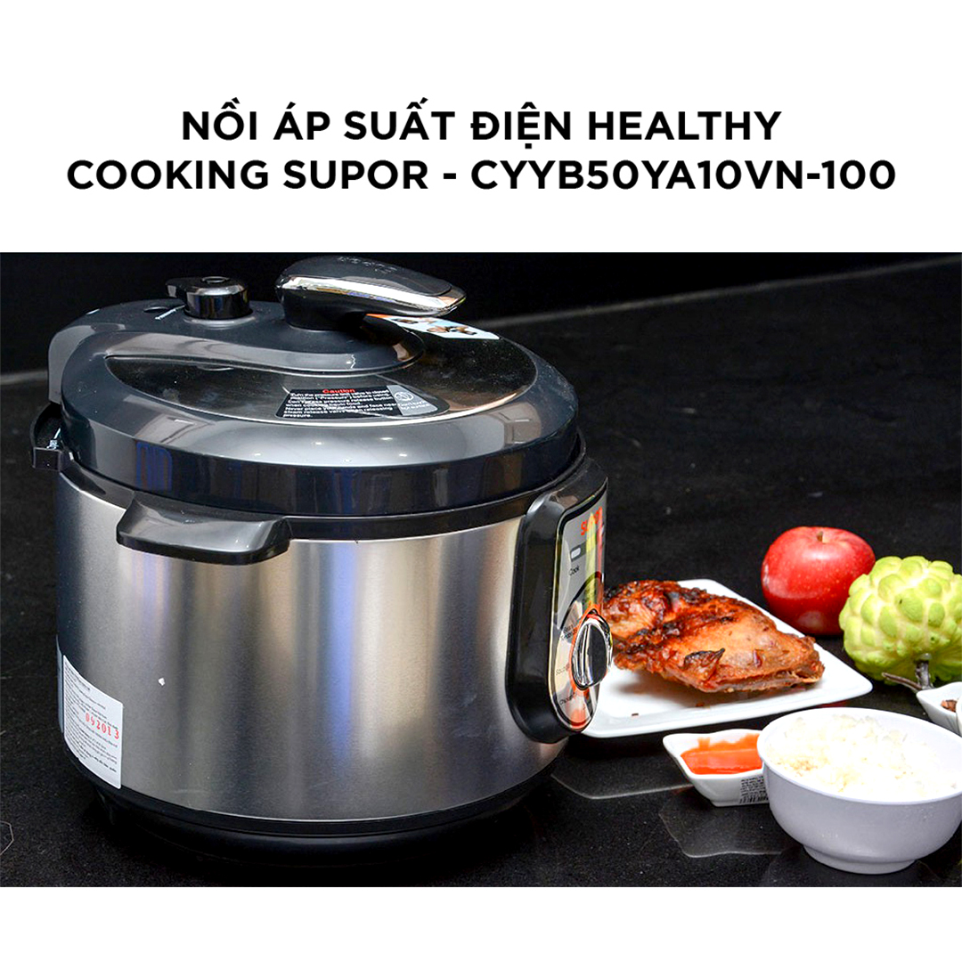 (HÀNG CHÍNH HÃNG) Nồi áp suất điện Supor CYYB50YA10VN-100