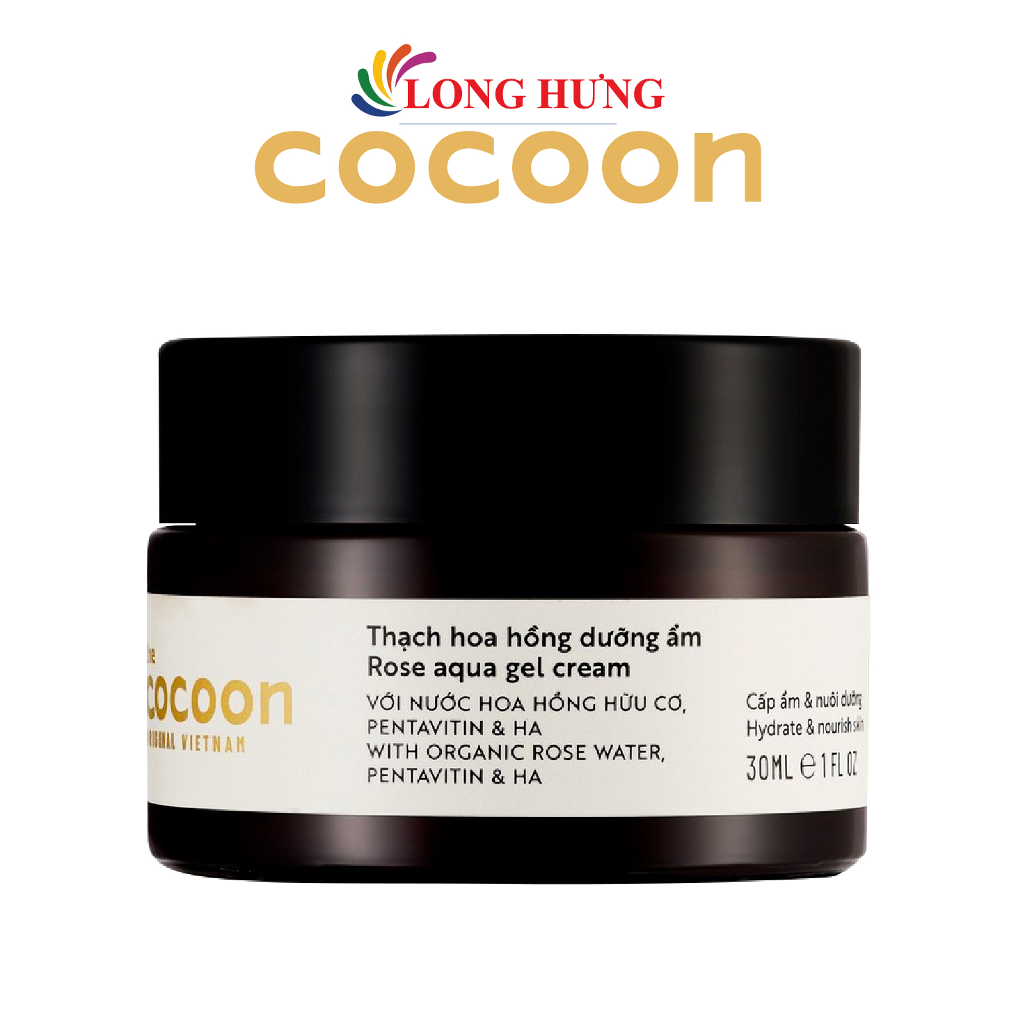 Thạch hoa hồng dưỡng ẩm Cocoon giúp cấp ẩm và nuôi dưỡng da (30ml/100ml) - Hàng chính hãng