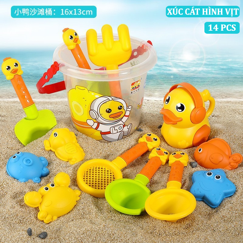 Bộ Đồ Chơi Xúc Cát Đi Biển Cho Các Bé Bằng Nhựa Đồ Chơi Đi Biển