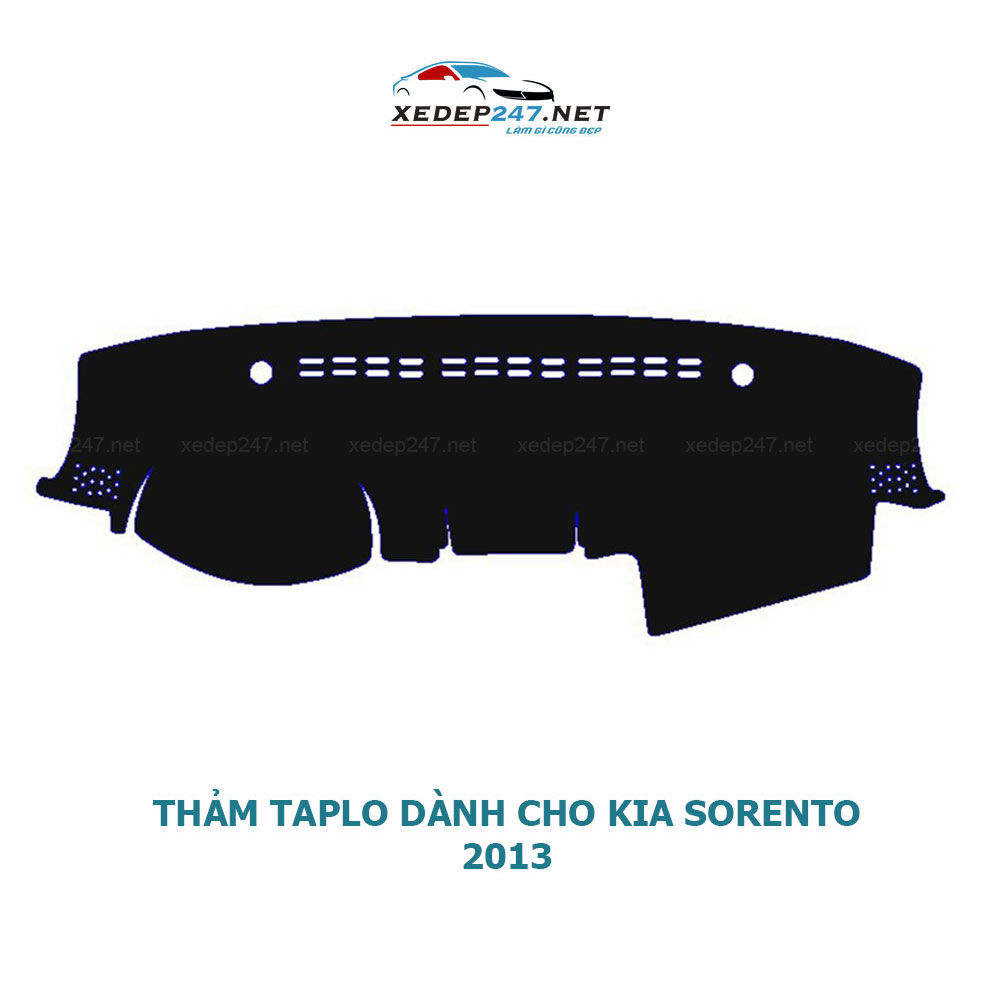 Thảm Taplo dành cho xe Kia Sorento 2013 đến 2020 chất liệu Nhung, da Carbon, da vân gỗ