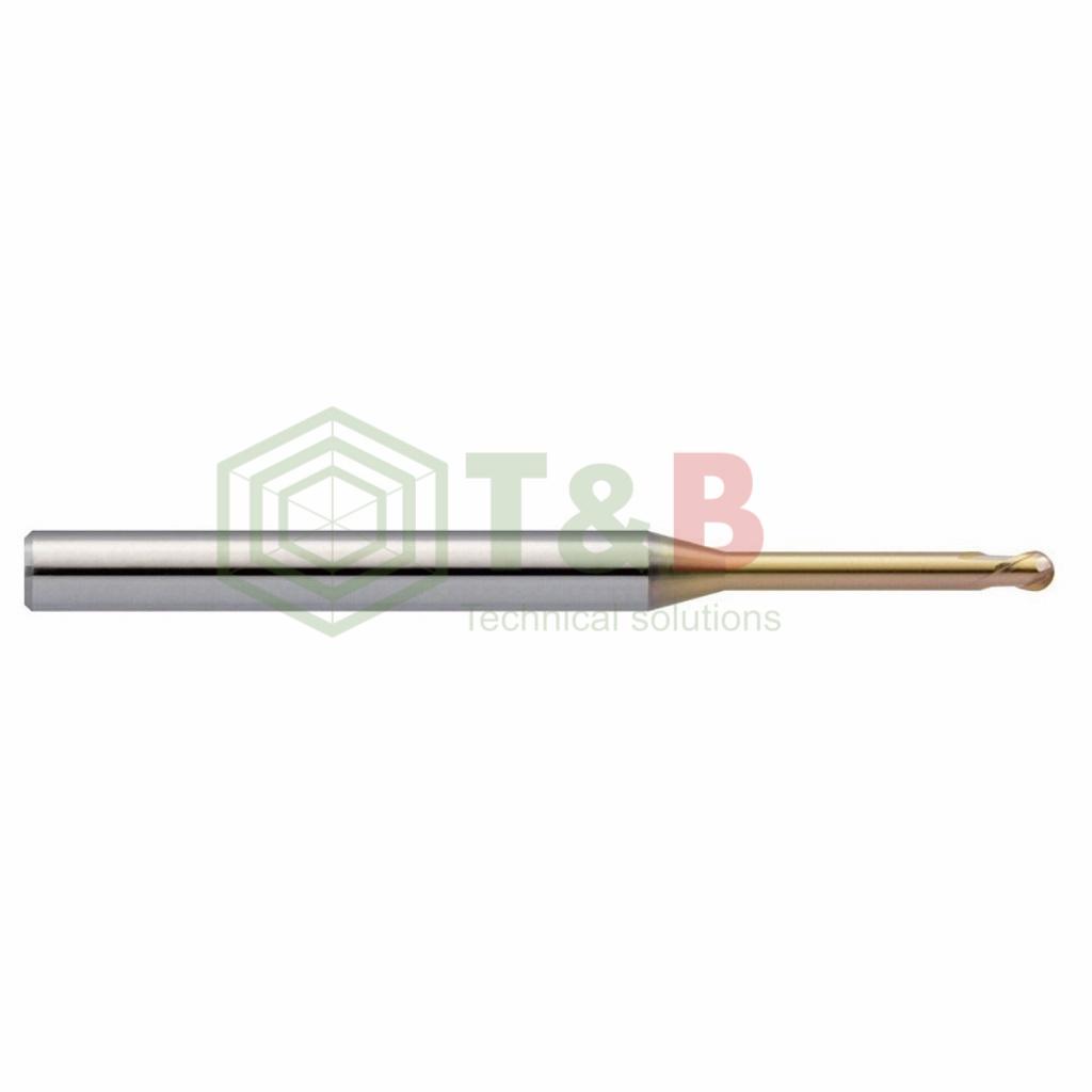 Dao Cầu Cổ Dài R1.5 x 10 x 60 L Union Tool Model HSLB2030-100,Dao phay ngón gia công sau nhiệt