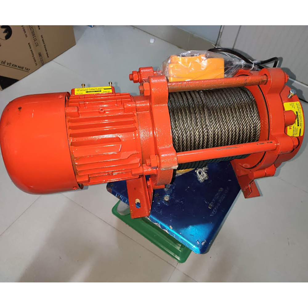 Máy tời điện mặt đất HKR HK-2000 1 tấn và HK-3500 1,5 tấn - Máy tời điện quấn dây đồng chịu nhiệt