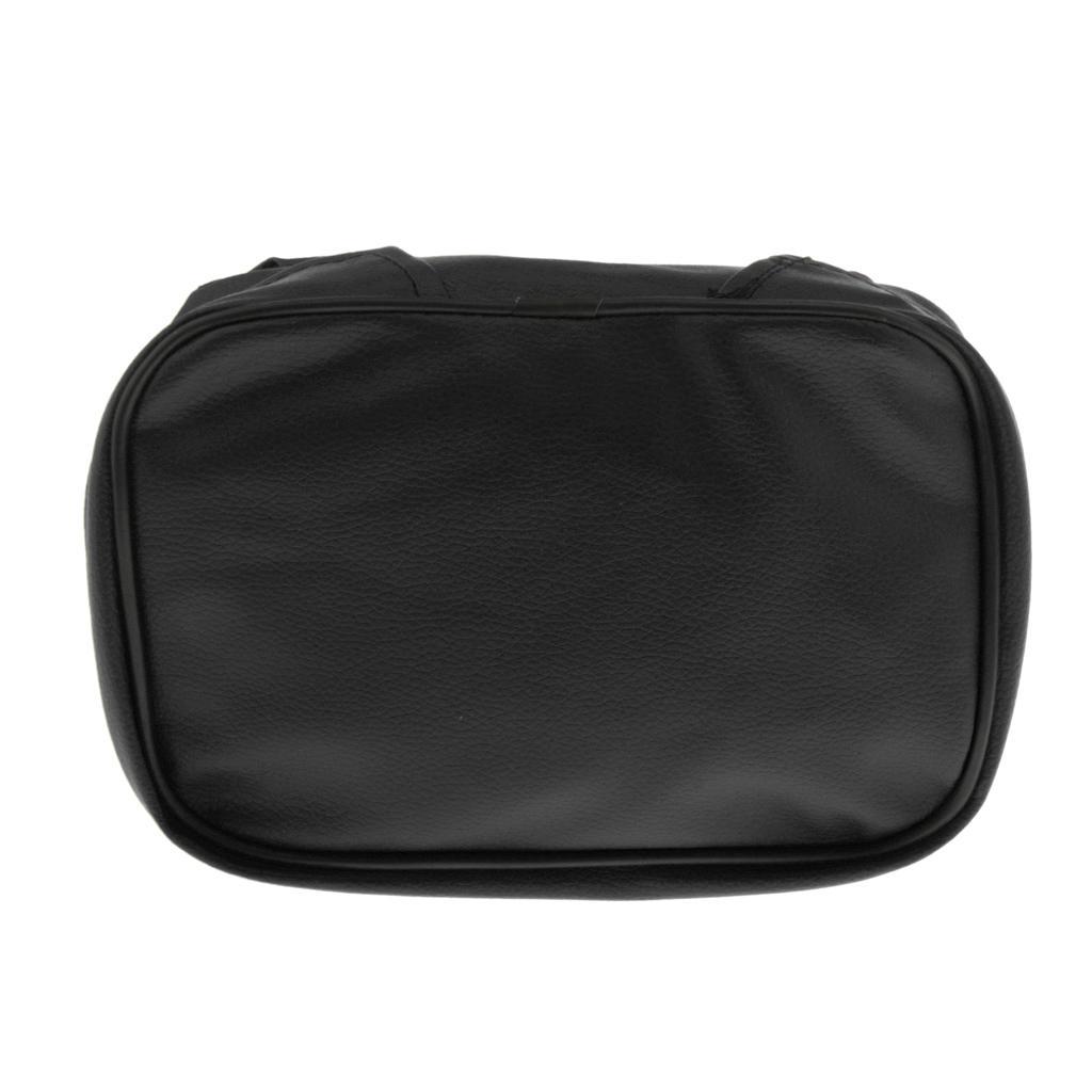 2pcs Black Motorcycle Rear Tail Seat Back Waterproof Travel Storage