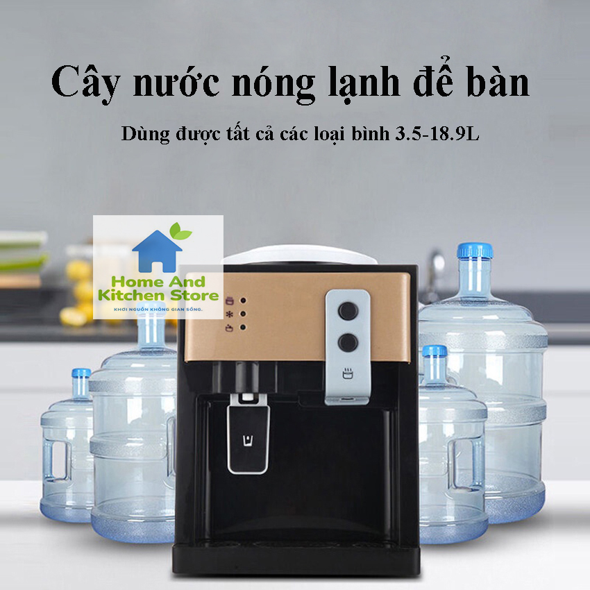 Cây nước nóng lạnh mini công suất 550w - cây nóng lạnh để bàn T-35 làm nước nóng - lạnh cực nhanh