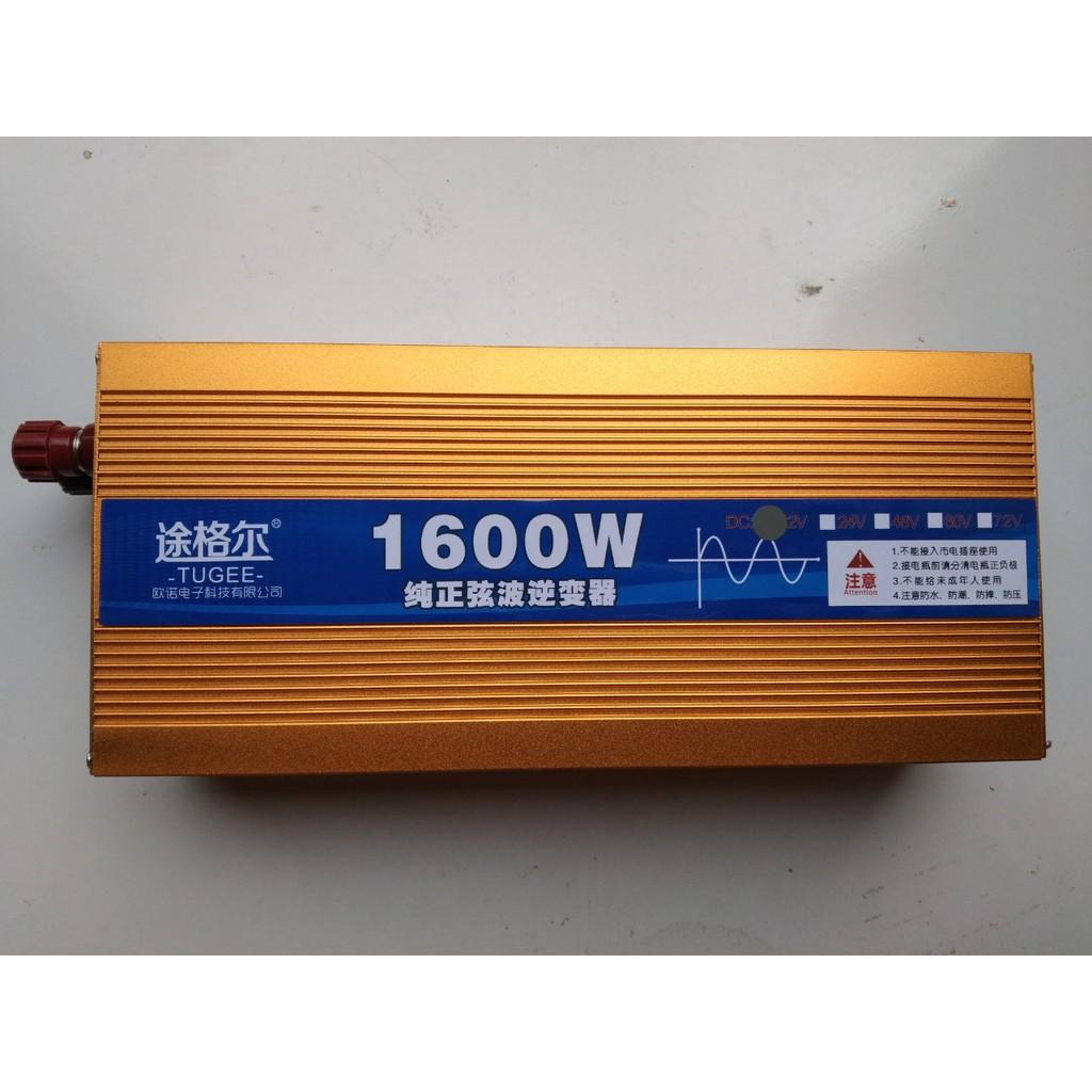 Bộ đổi nguồn 12V/24V  220V 1600W sin chuẩn - Inverter 1600W sine chuẩn