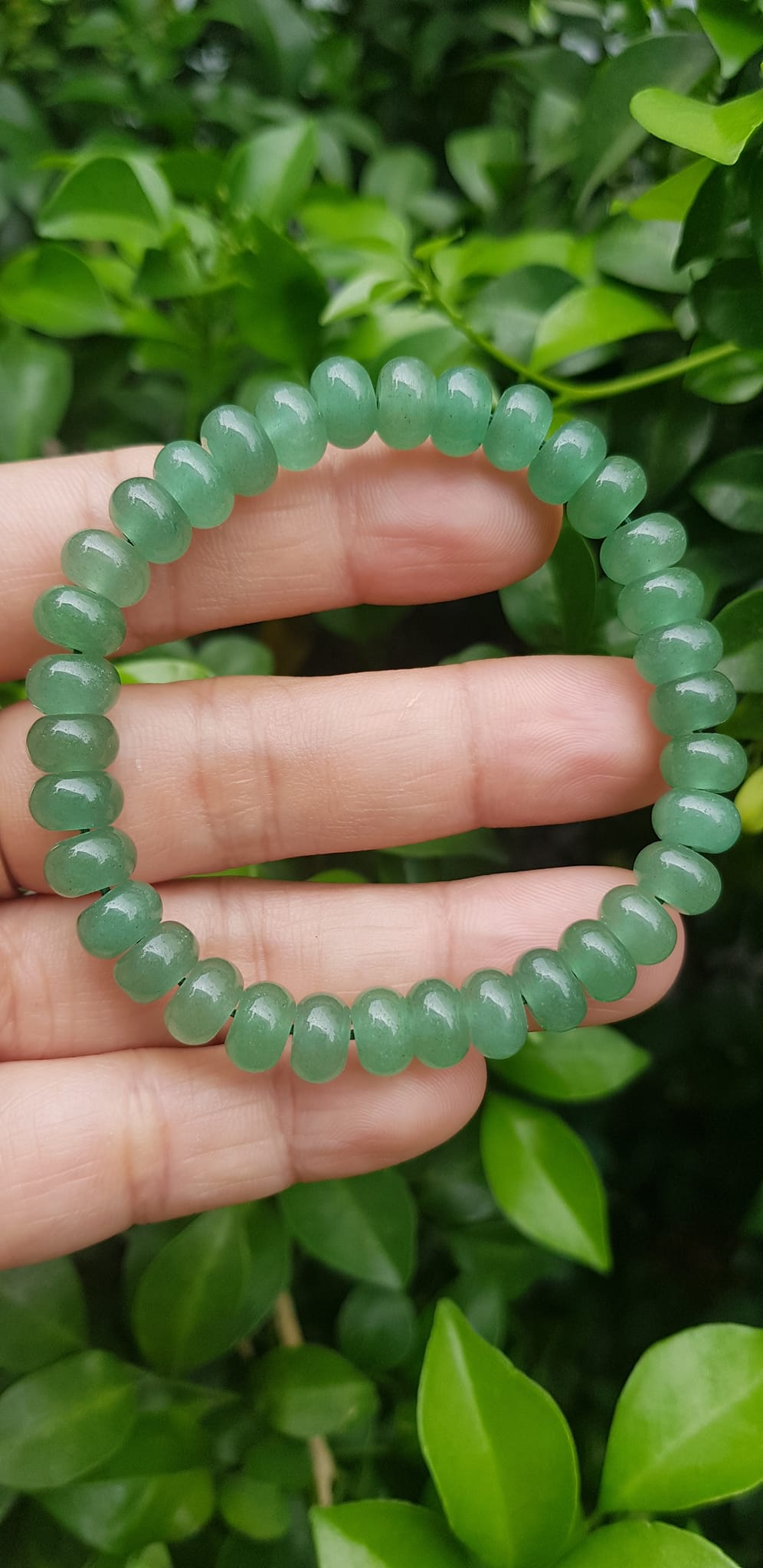 Vòng tay nữ đá thạch anh xanh đồng tiền bánh xe may mắn đẹp Vòng size hạt 8mm Hợp nữ mệnh mộc mệnh hoả mệnh thuỷ đeo xinh đẹp may mắn tài lộc