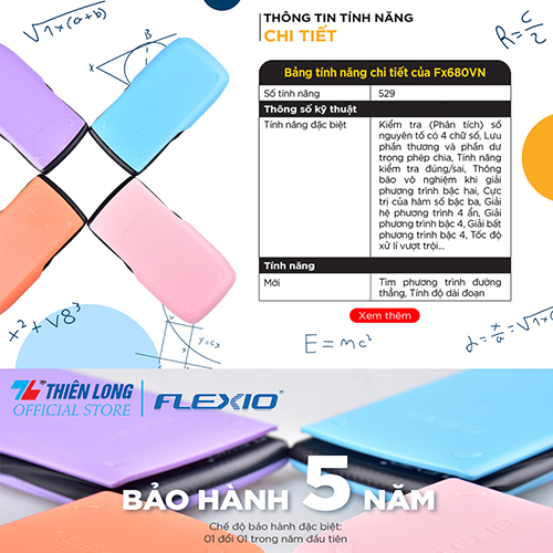 Máy tính khoa học Flexio FX680VN