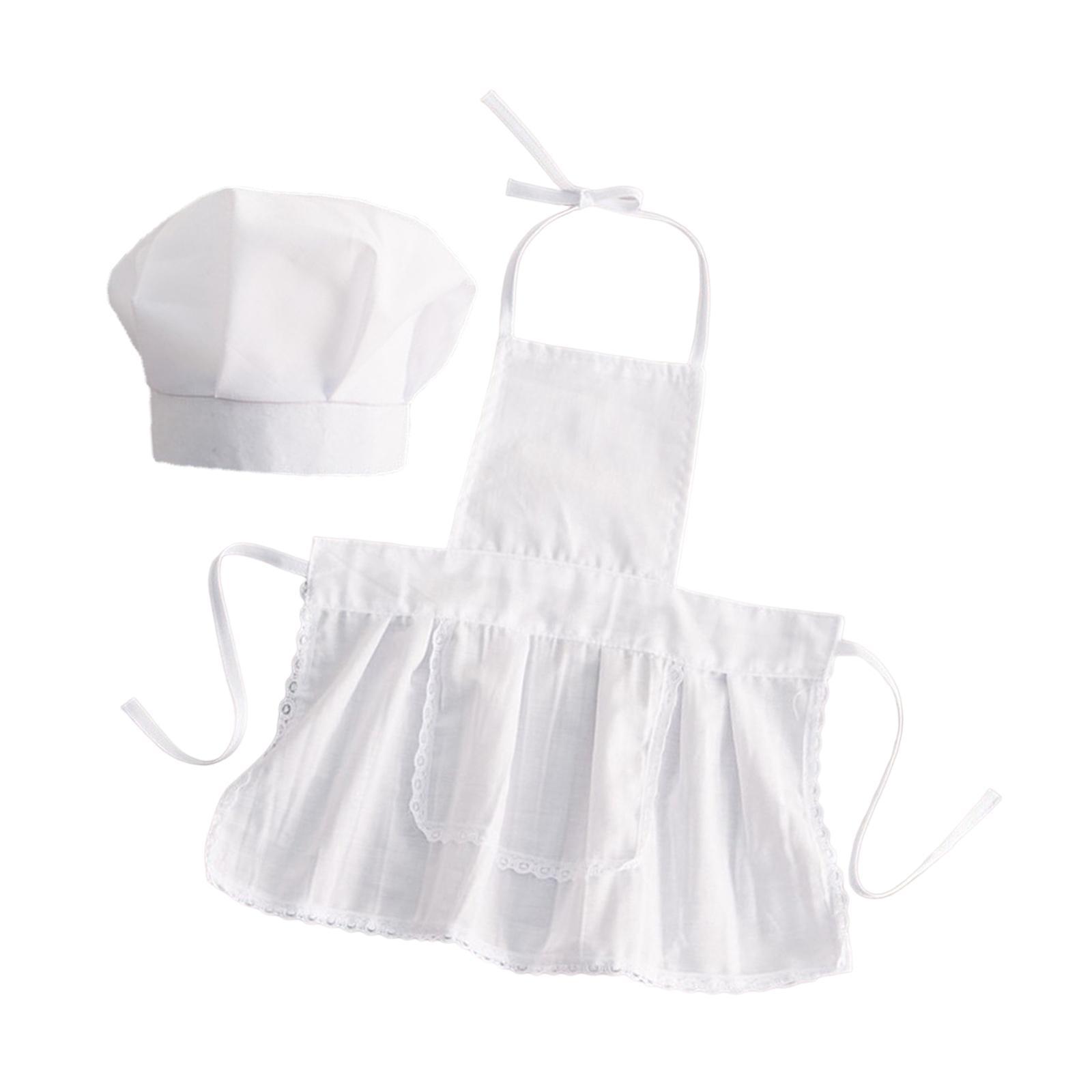 2 Pieces Baby Chef Apron and Hat Infant Baby Chef Costume Kids Costumes Set