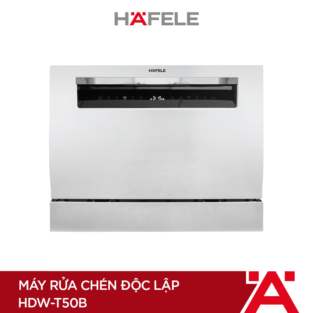 Máy Rửa Chén Độc Lập Hafele 6 Bộ Châu Âu HDW-T50B - 539.20.600 (Hàng chính hãng)