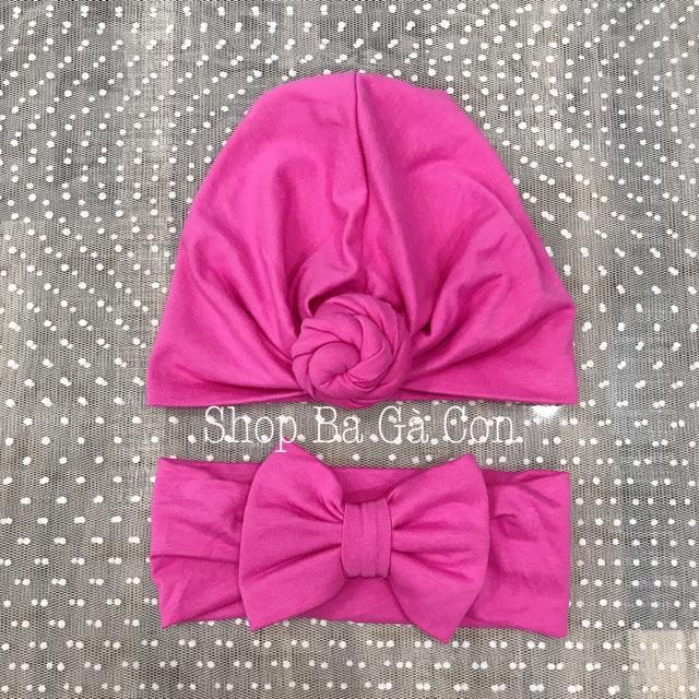 Set mũ turban cho bé