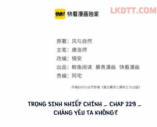 trọng sinh bá sủng nhiếp chính vương quá mạnh mẽ chapter 229 2
