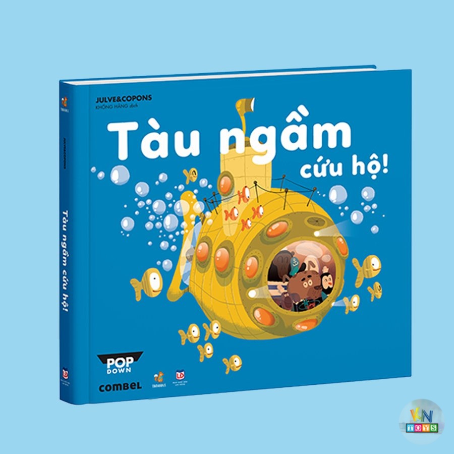 Sách POPDOWN - Tàu Ngầm Cứu Hộ - Cuộc Đua Khinh Khí Cầu - Sách lật mở tương tác 3D ( 3 - 6 tuổi