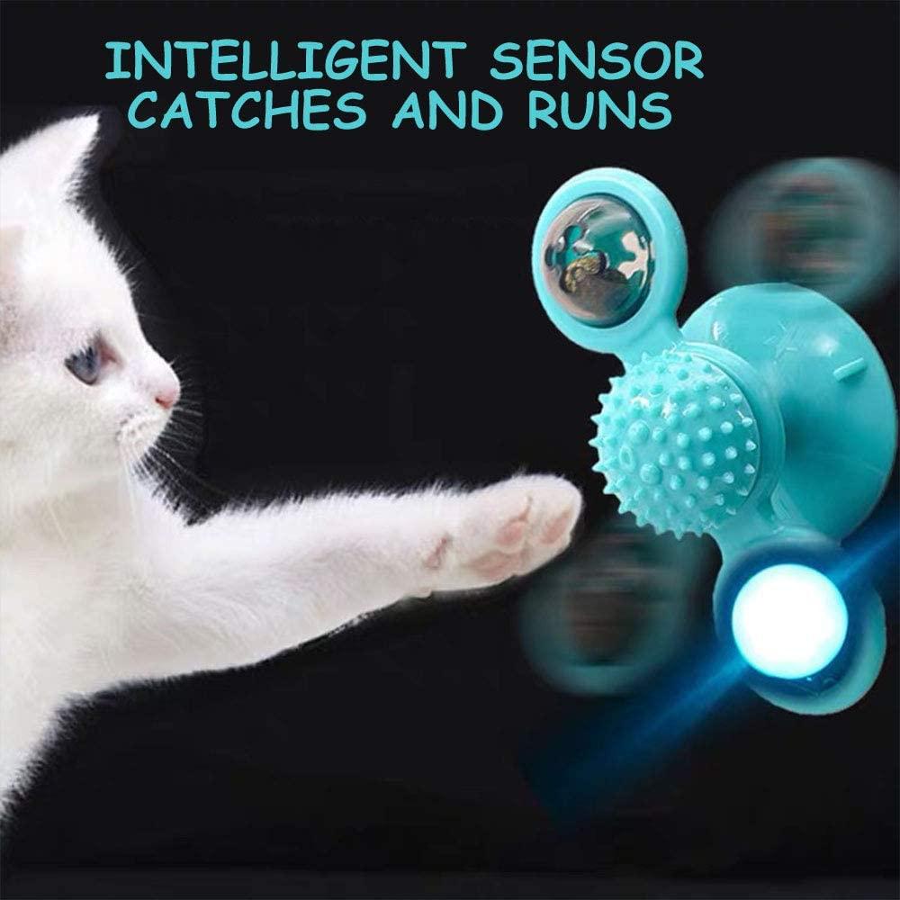 Đồ chơi cho Mèo cưng Đồ chơi Bàn xoay Đào tạo Đồ chơi Cối xay gió Loại bóng Tương tác cho Khi chơi Mèo con