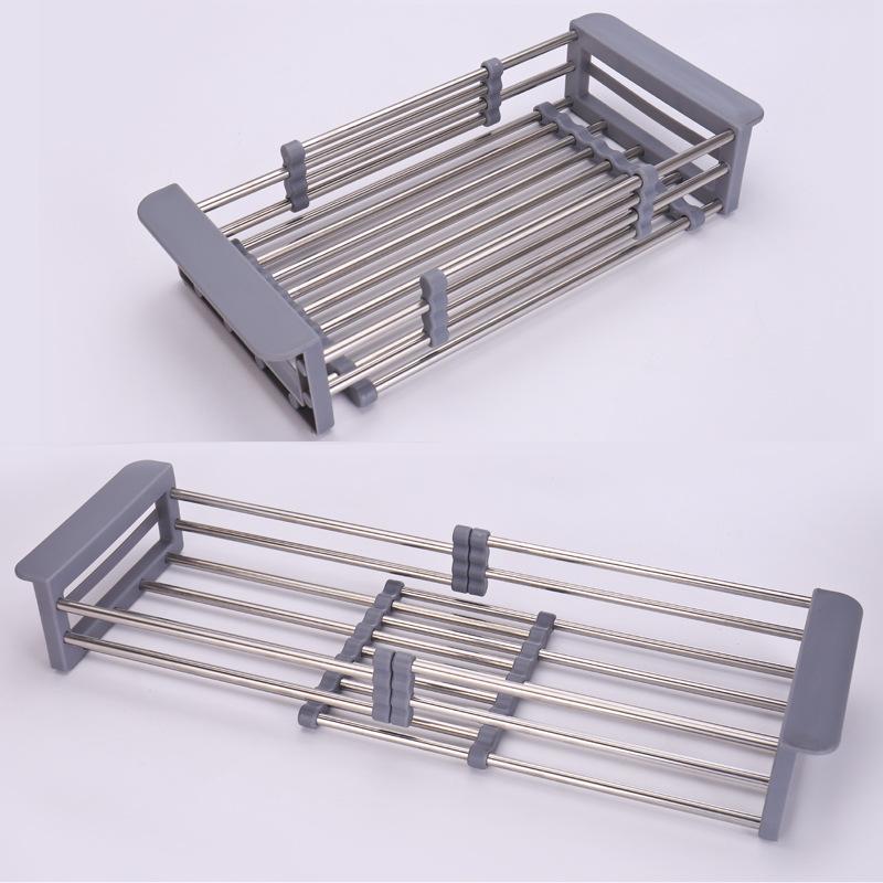 Khay Inox Gác Bồn Rửa Chén Thông Minh Điều Chỉnh Được Kích Thước, Rổ Treo Bồn Rửa Bát Đa Năng Bền Đẹp Siêu Tiện Lợi - CH Hương Thị Miễn Phí Vận Chuyển