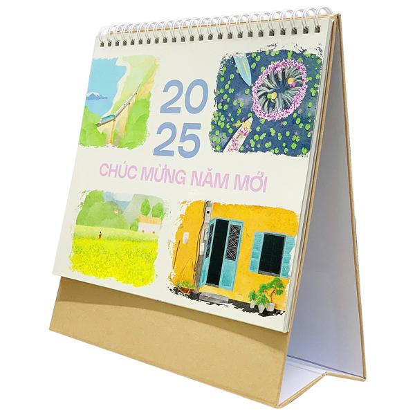 Lịch Bàn Chữ A 2025 - Danh Cảnh Việt Nam - 2025-FABI-XNI