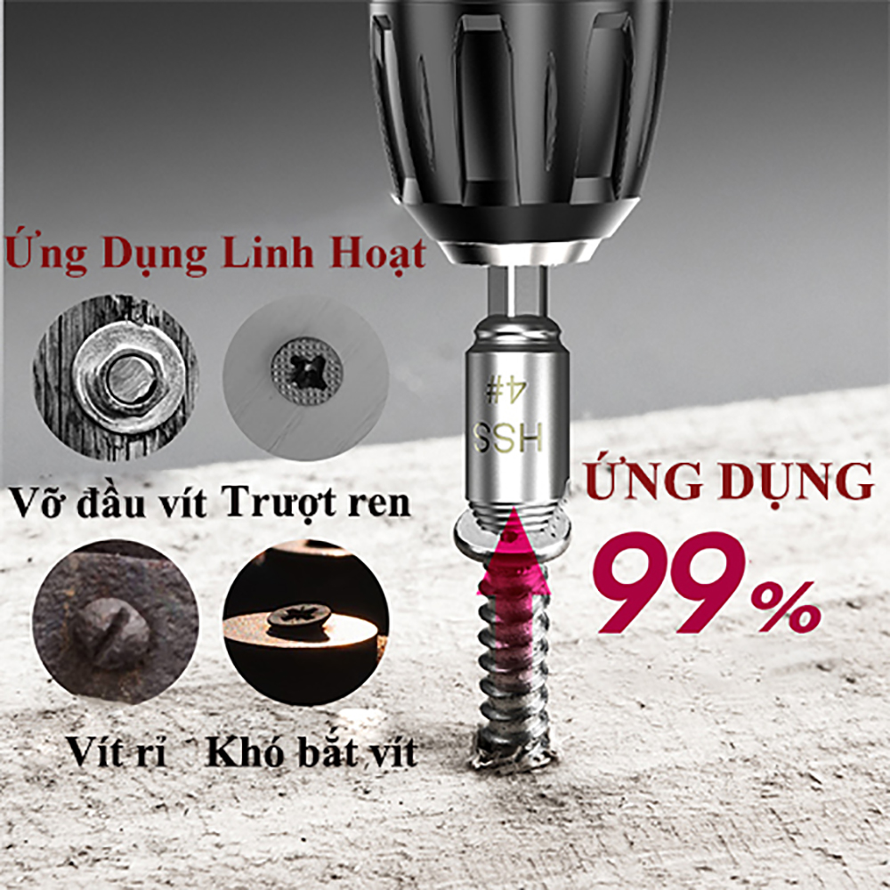 Bộ Dụng Cụ ABG  5 Chi Tiết Tháo Vít Dụng Cụ Cầm Tay Mini Tháo Bulong Bị Gỉ Dễ Dàng Cao Cấp-Hàng Chính Hãng