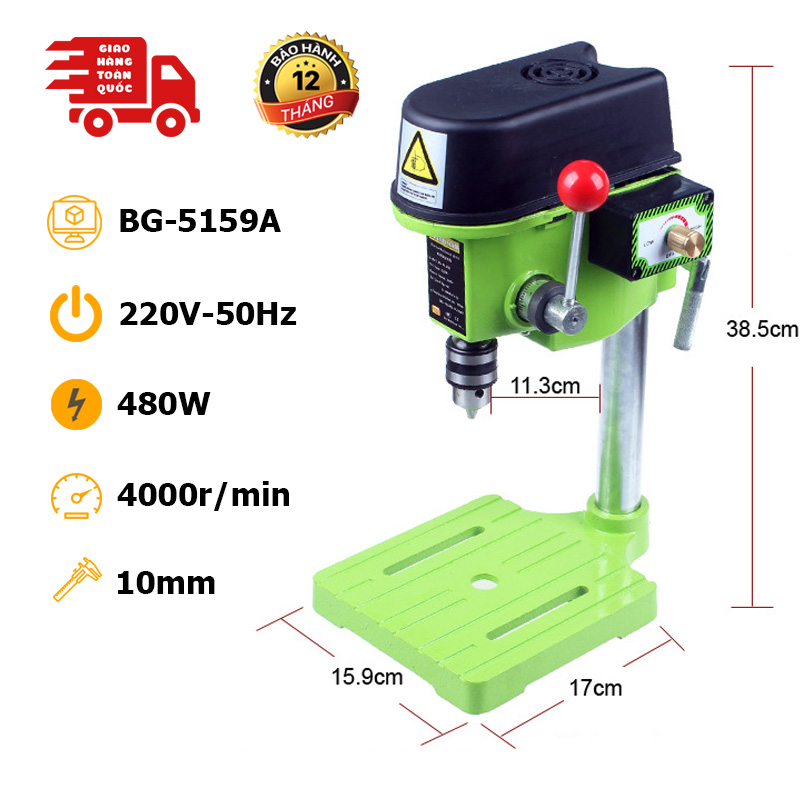 Máy khoan bàn mini 480W BG-5159A - Chính xác tuyệt đối