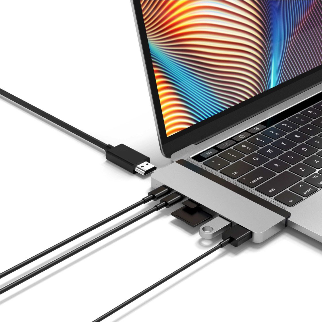 CỔNG CHUYỂN HYPERDRIVE DUO 7-IN-2 (VERSION 2) HDMI 4K60HZ WITH CABLE USB-C HUB FOR MACBOOK/IPADPRO/LAPTOP/SMARTPHONE - HÀNG CHÍNH HÃNG - HD28C