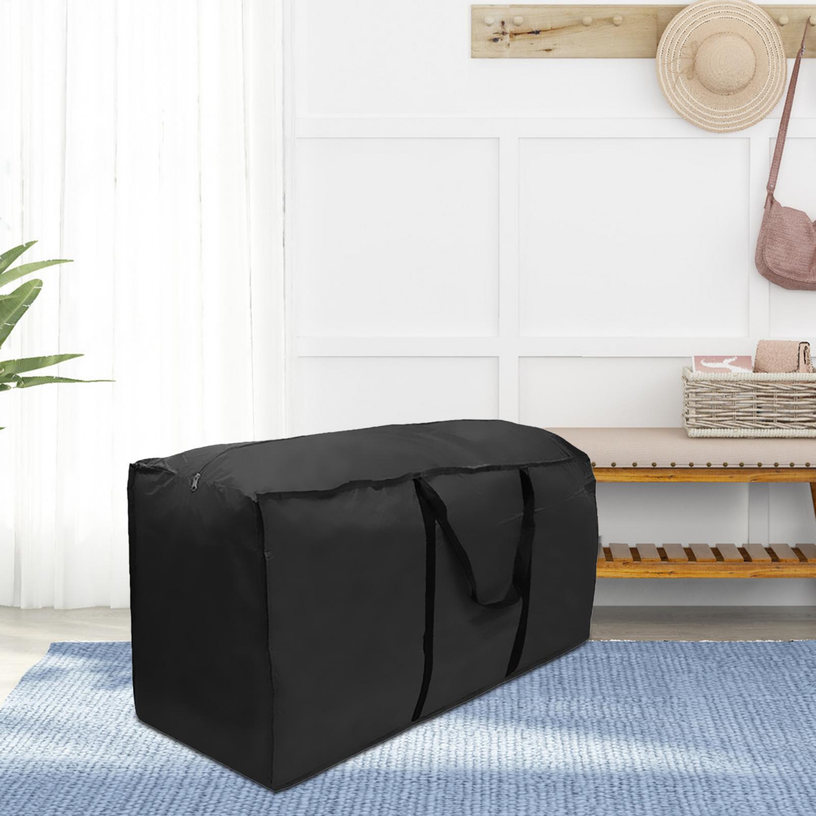 Christmas Tree Storage Bag with Carry Handle Organizer Reusable Cushion Storage Bag Practical Zippered Bag for Pillow