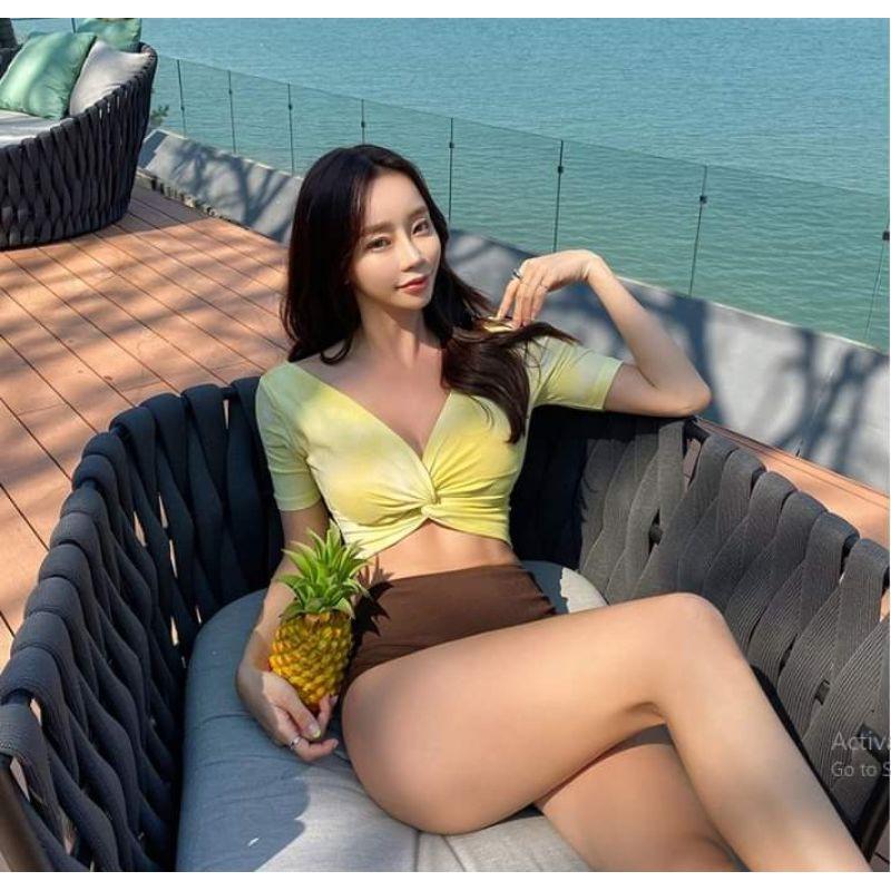 BikiniStoreVn : Đồ Bơi 2 Mảnh Tay Ngắn Croptop B20