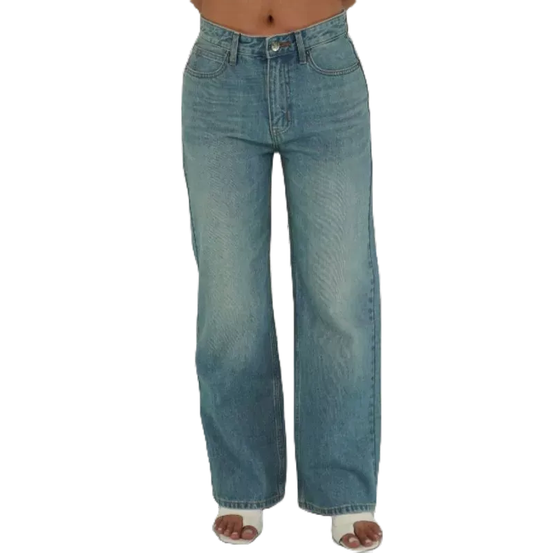 Quần Jean Cạp Thêu P18, Quần bò cạp cao bigsize, co giãn Cao Cấp, Trẻ Trung - thương hiệu Samma Jeans.