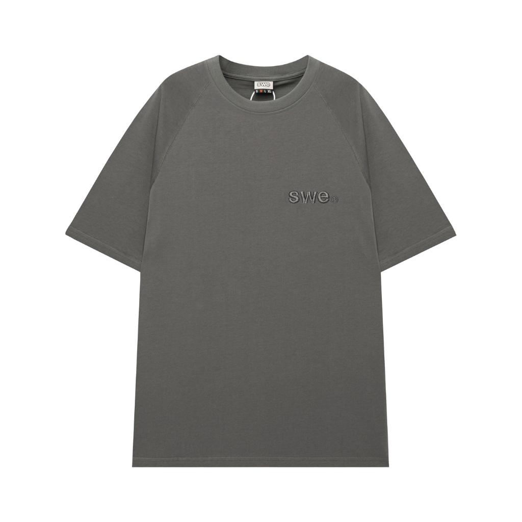 SWE - Áo phông unisex cổ tròn BASIC RAGLAN TEE ngắn tay cotton thoáng mát thời trang chính hãng