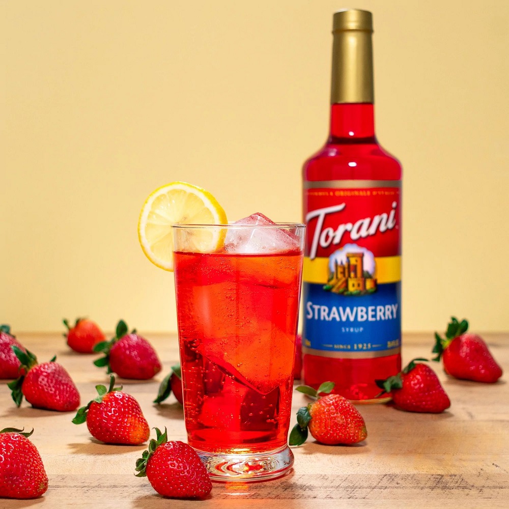 Siro Pha Chế Vị Dâu Tây Torani Classic Strawberry Syrup 750ml Mỹ