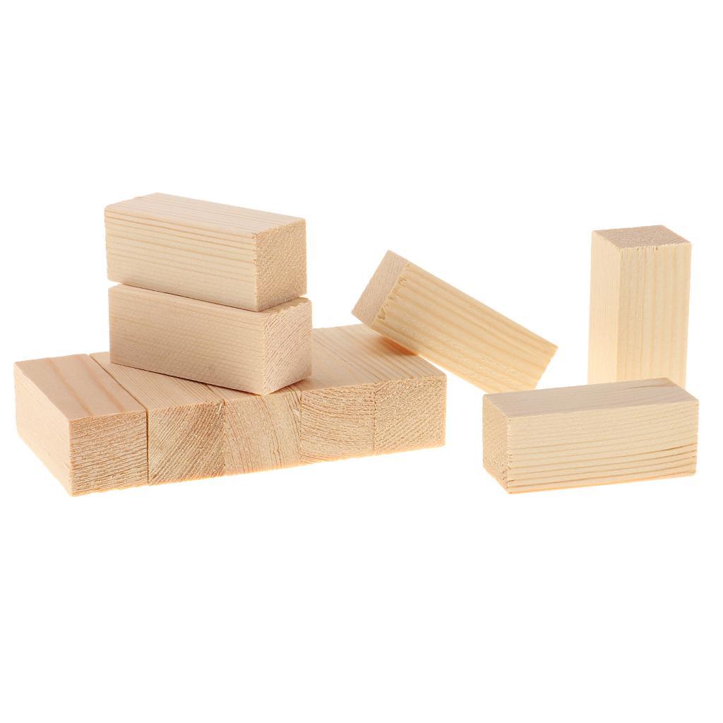 20Pcs Balsa Wood Blocks DIY Modelling Craft Pine Wood Woodworking Crafts