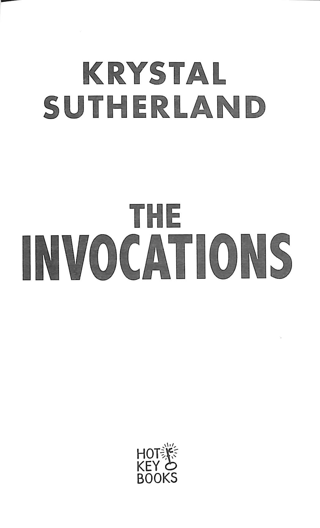 Sách ngoại văn: The Invocations